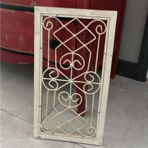 Decorative White Metal Wall Art